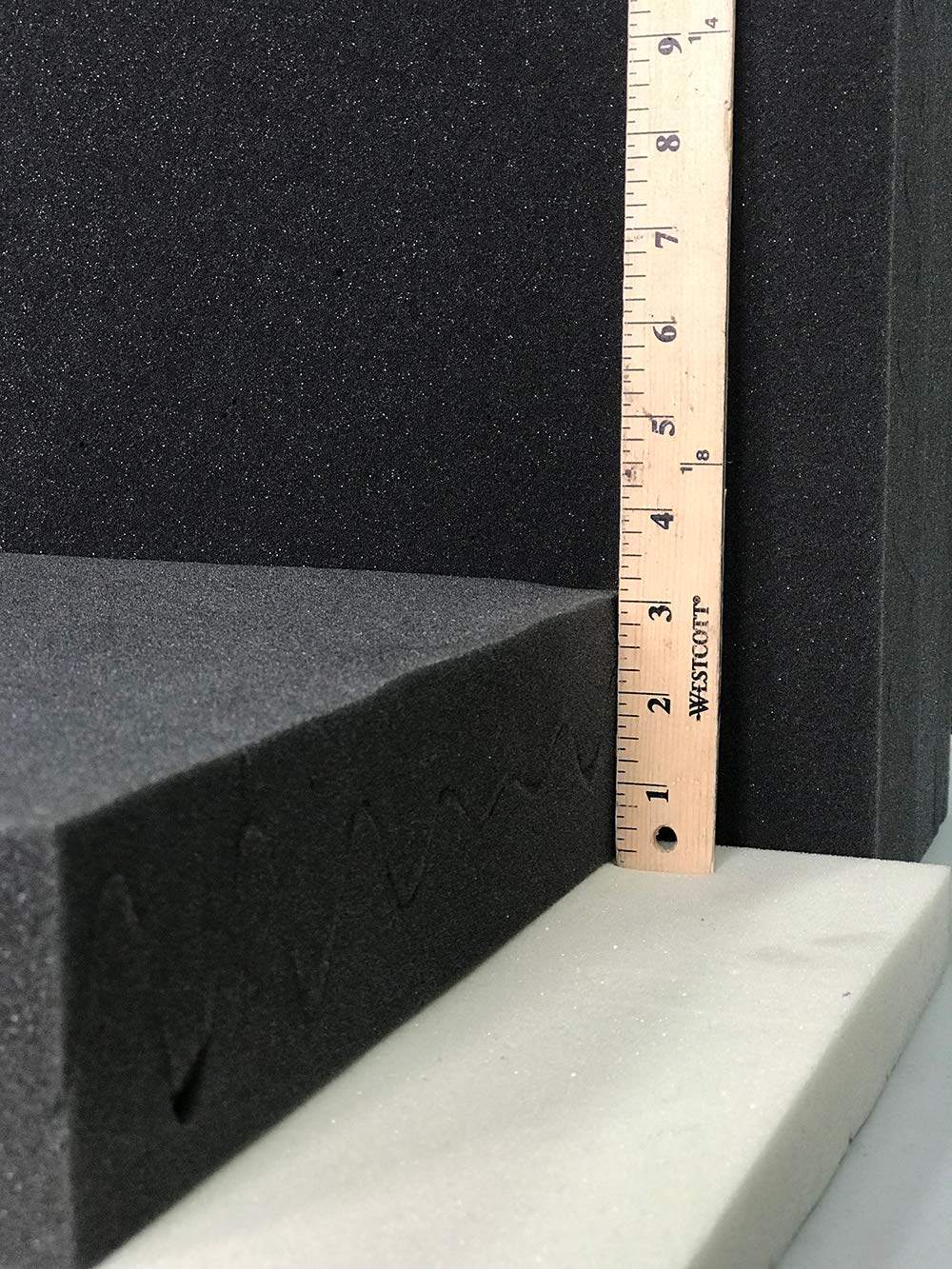 12 PACK Egg Crate Foam Cushion 3" Thick 12"W x 12"L Acoustic Panels