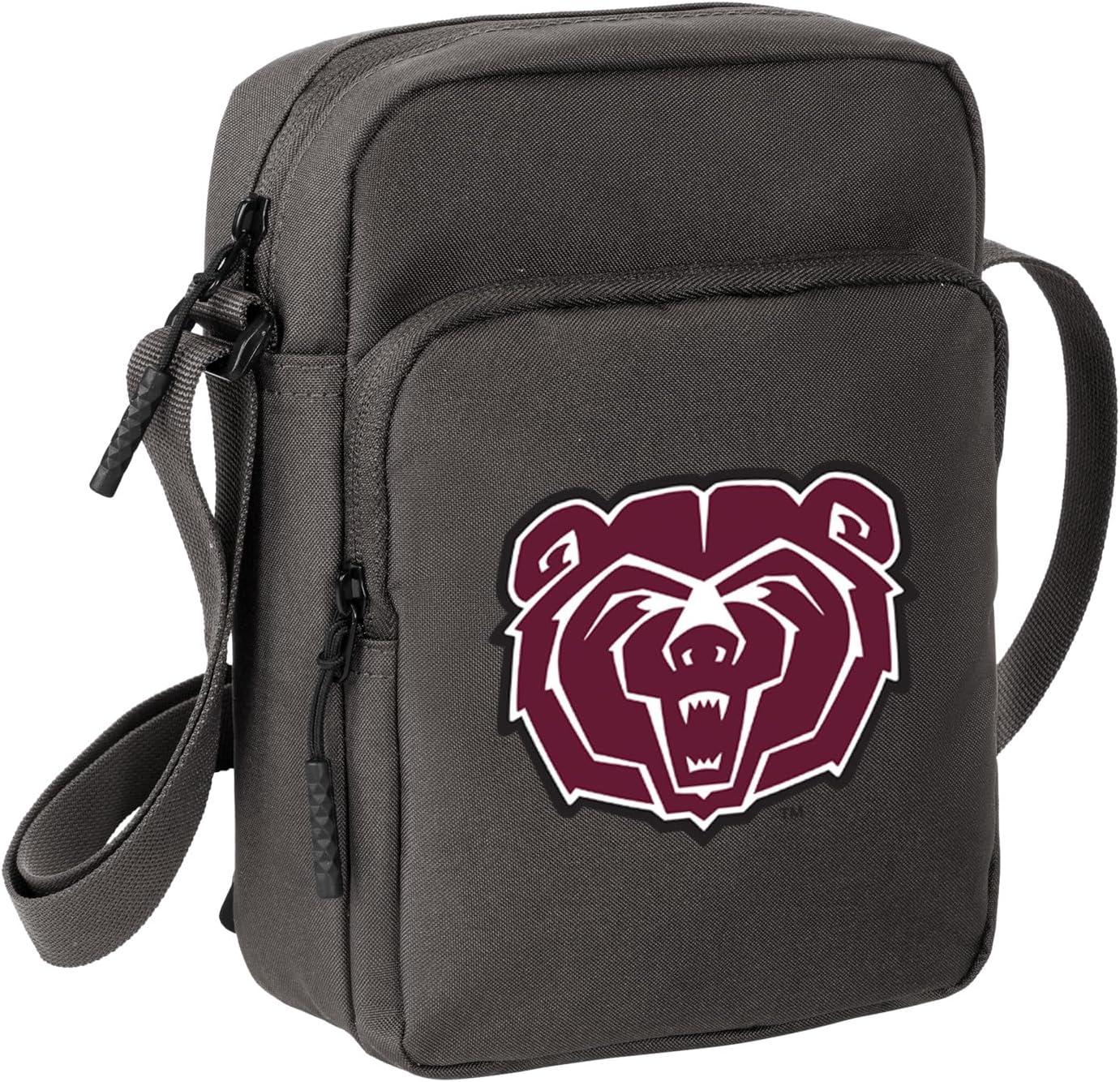 Broad Bay Missouri State Travel Bag Crossbody Sling Pack for Sports Workout Running Small Unisex Waist Pack Gray (Missouri State on Gray)