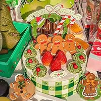 Vista 2 de 6 moldes de fondant de Navidad, molde de silicona de caramelo de chocolate de hombre de jengibre, molde de decoración de pasteles de cocina