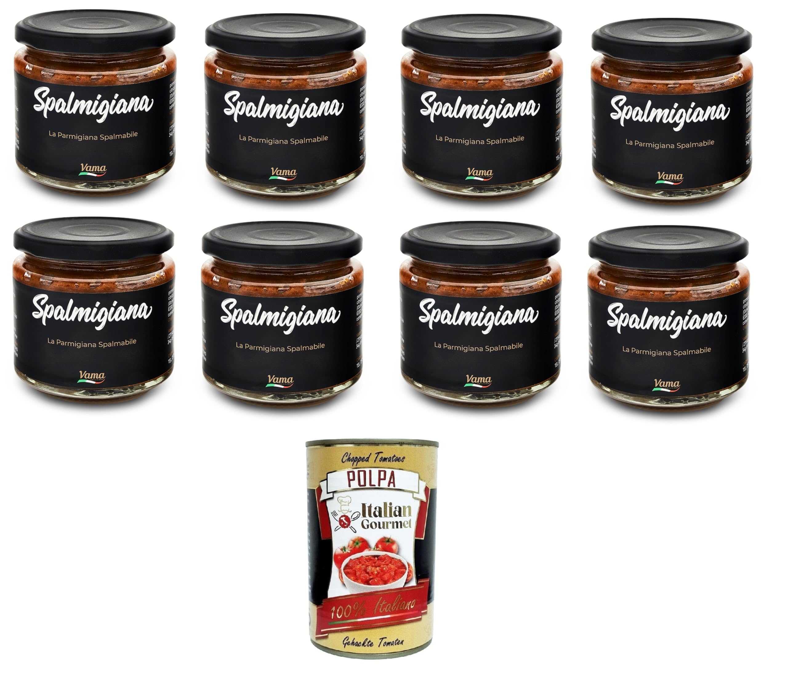Italian Gourmet Spalmigiana Parmigiana spalmabile Aufstrich, 8 x 200g