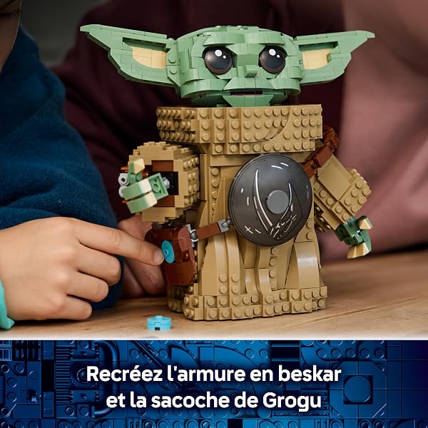 LEGO Star Wars 75446 Grogu (Apprenti du Mandalorien) Jouet de Construction - Décoration pour Chambre d'enfant avec Figurine - Maquette d'Armure en Beskar - Cadeau pour Garçon, Fille ou Fan dès 10 Ans - 3