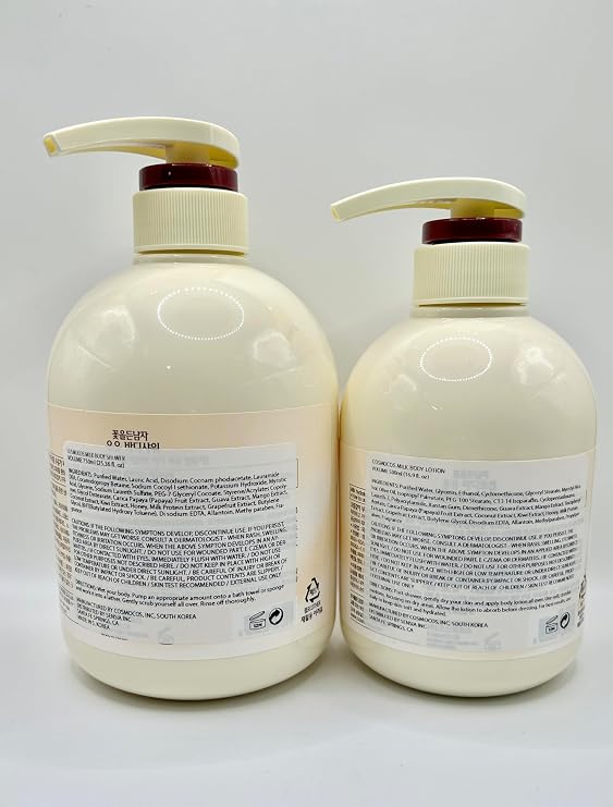 SOMANG MILK BODY SHOWER 750ml + BODY LOTION 500ml SET