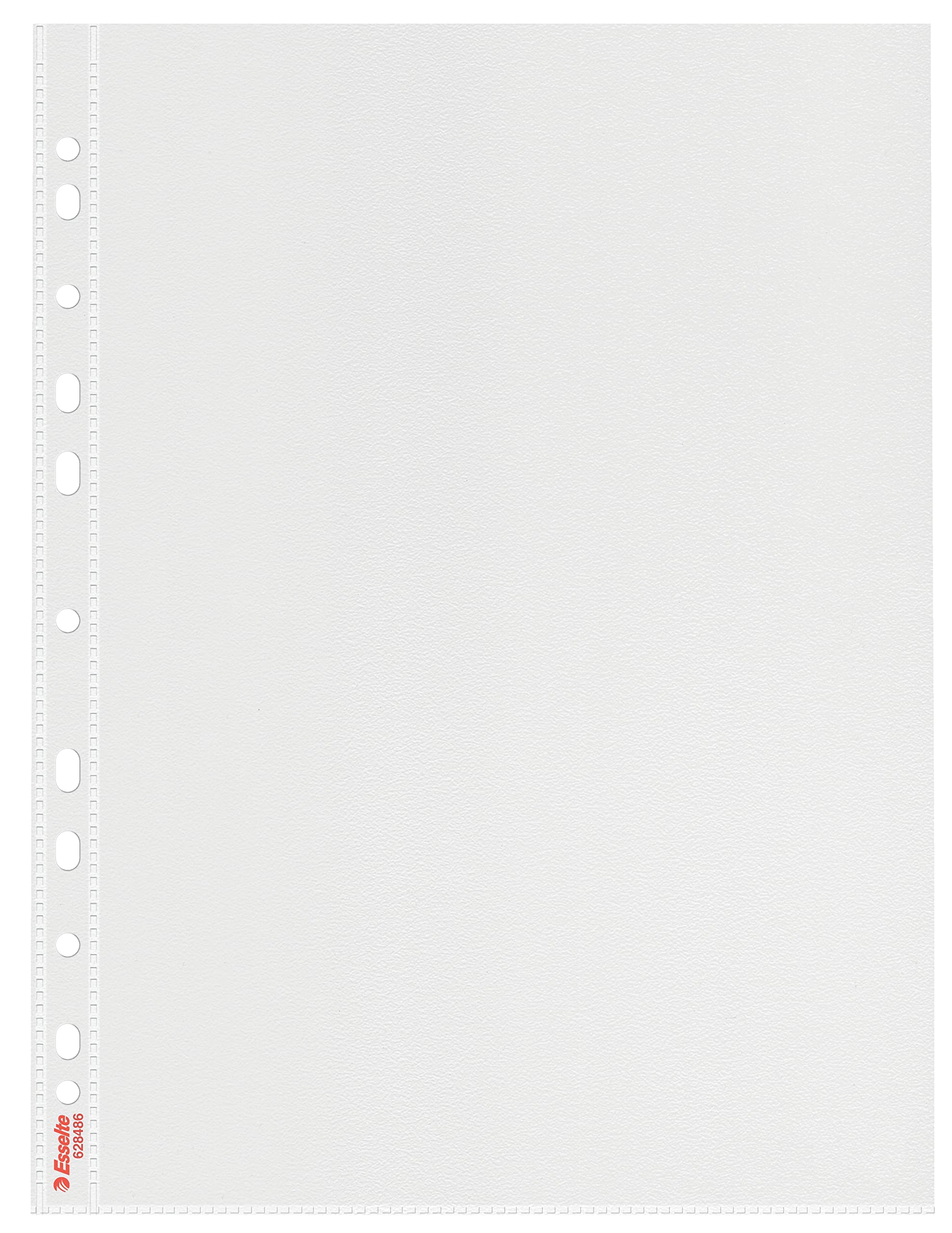 Esselte A4 Pockets, 25 Clear Document/Paper Wallets Protectors With Universal Filing Strip, Ring Binders/Lever Arch Folders, Colour’Breeze Range, Transparent, 628468
