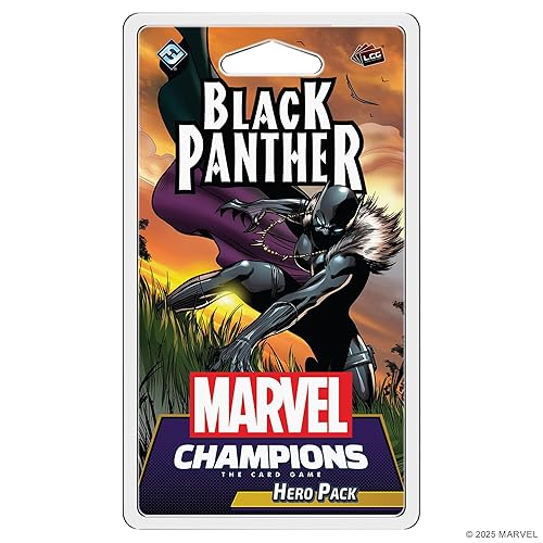 Marvel Champions The Card Game Black Panther Hero Pack - Cooperative Strategy Game for Kids & Adults, Ages 14+, 1-4 Players, 45-90 Min Playtime, Made by Fantasy Flight Games