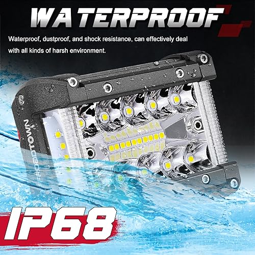 Miniatura 9 de OFFROADTOWN Barra de luz LED de 18 pies con cápsulas LED