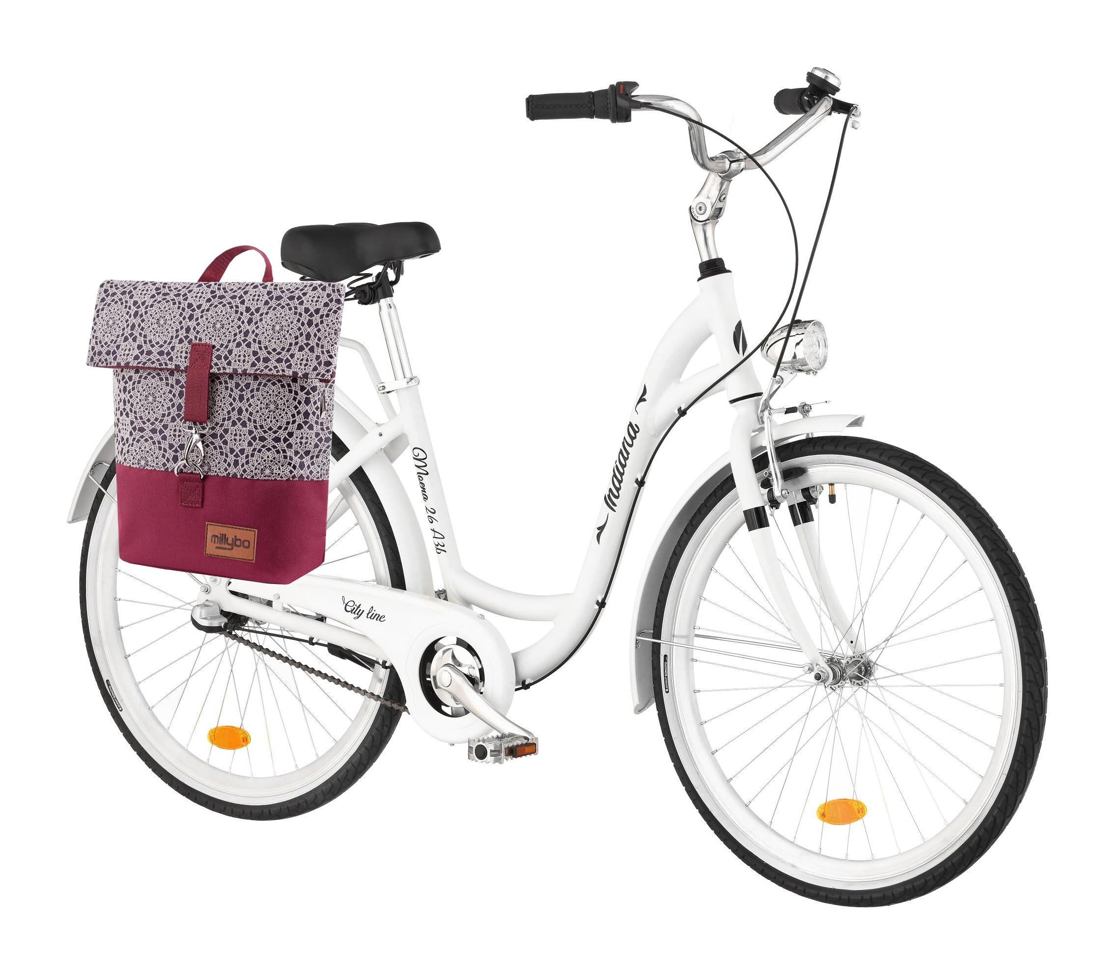 SWEET Fahrradtasche Gepäckträger Rucksack Fahrrad Tasche Damen Backpack Fahrradrucksack wasserabweisend