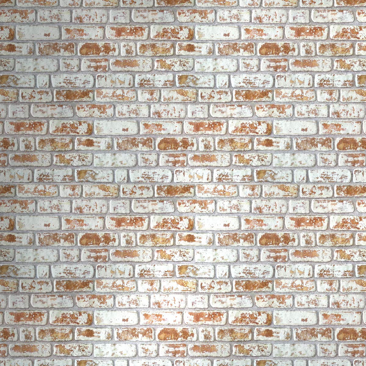 Pannelli Ladrillo artificial reconstruido en poliestireno resinado, medidas 100 cm x 50 cm grosor 2 cm aislantes térmicos para interiores y exteriores modelo Santorini