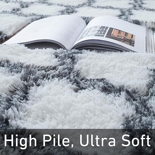 Miniatura 10 de CRUGZ Alfombra de área con estampado de leopardo de 5 x 7 pies, ultra suave, con estampado de guepardo, para sala de estar, dormitorio, habitación