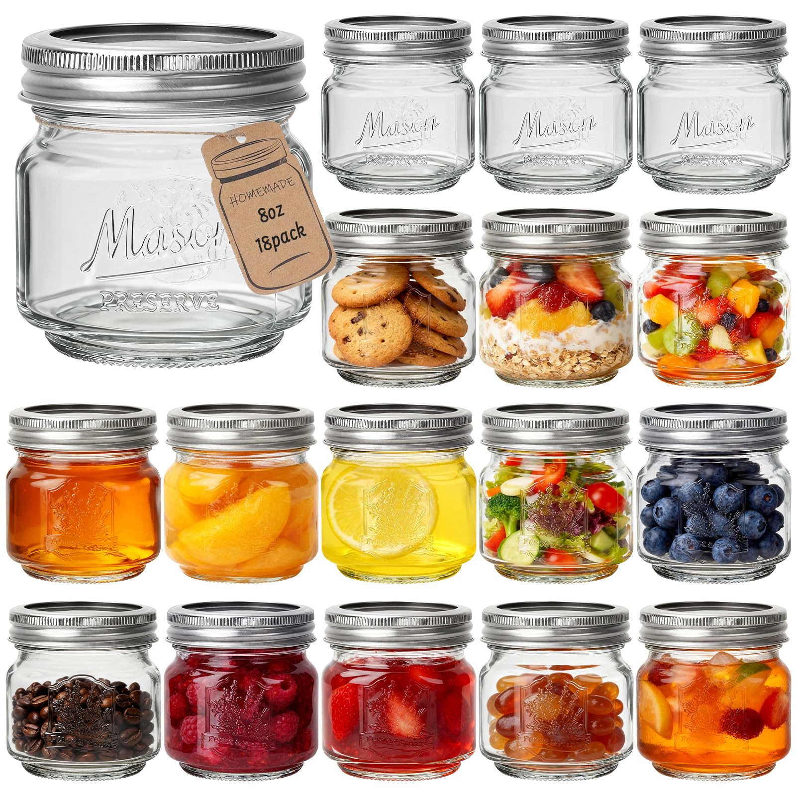 CycleMore Embossed Mason Jars