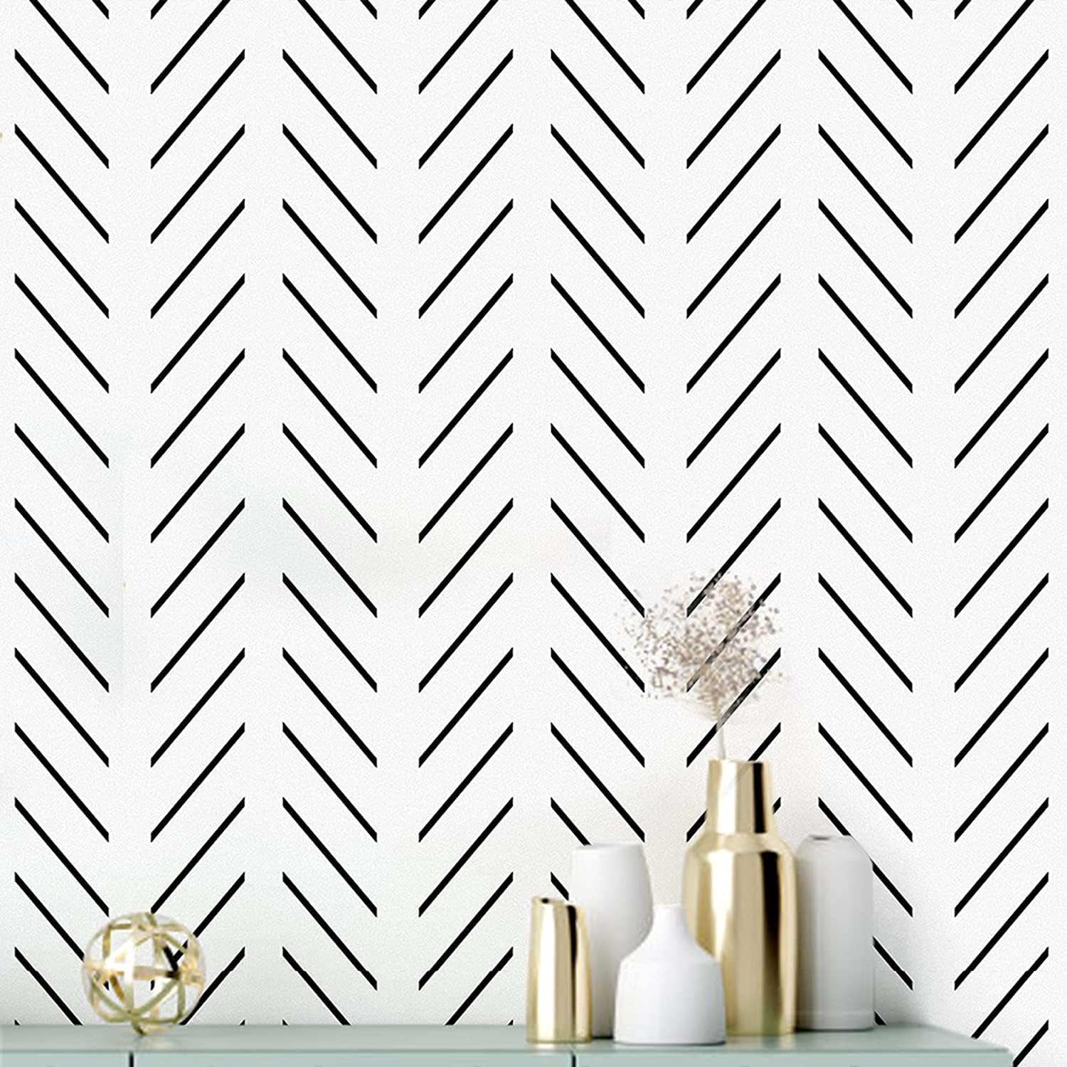 NextWall Diamond Geometric Peel and Stick Wallpaper
