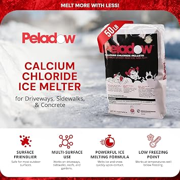 Calcium Chloride Pellets Snow and Ice Melter, 50 lb.