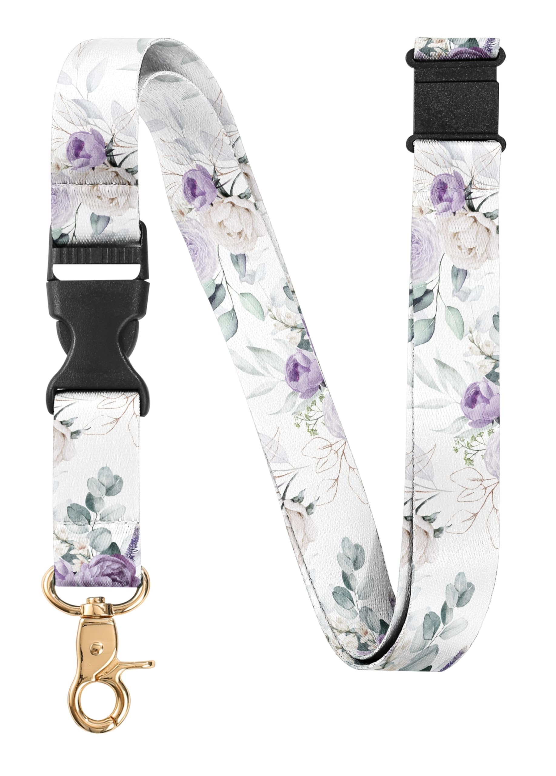 InnoBeta Neck Breakaway Lanyard for Women, Quick Release Safety Lanyards for ID Badges, Detachable Clip Keychain Lanyard