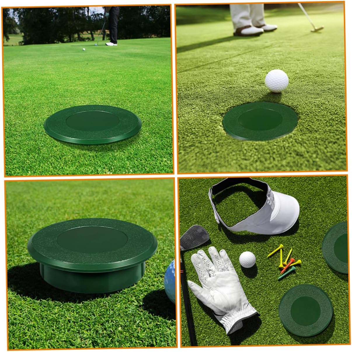 Golf Cup Cover Plastic Hole Cover for Golf Training Lightweight Portable Golfing Tool for Practice Putting