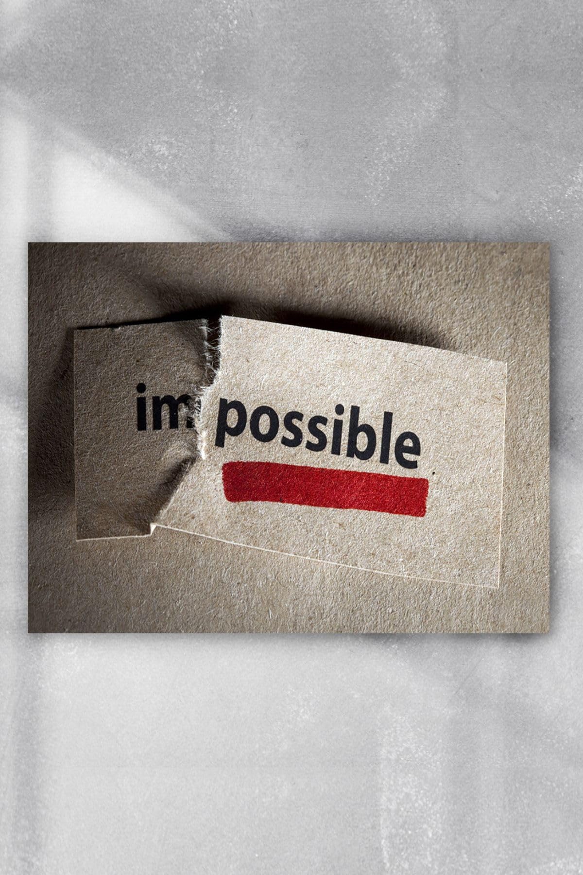 Postermanya (pster6810) Imkansız Unpossible Girişimcilik Poster (50x70cm)