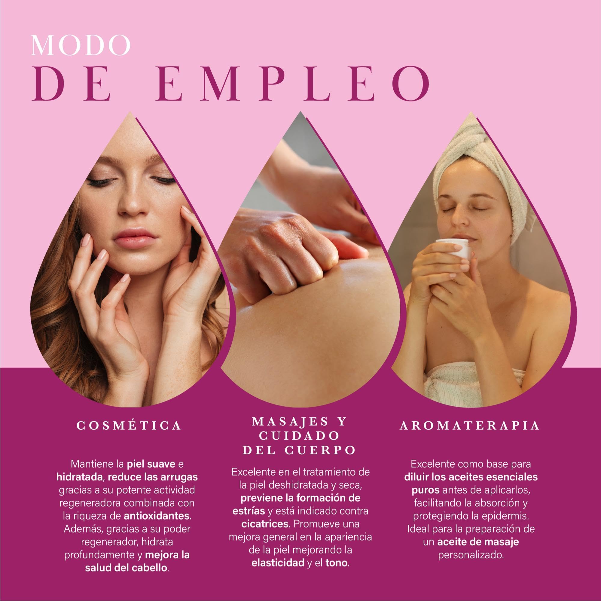 Oxxigena - Aceite de Rosa Mosqueta 100% Puro, Envase de 250 ml, Hidratante Versátil para Piel Seca y Agrietada, Ideal para Arrugas, Cicatrices, Uñas o Cabello