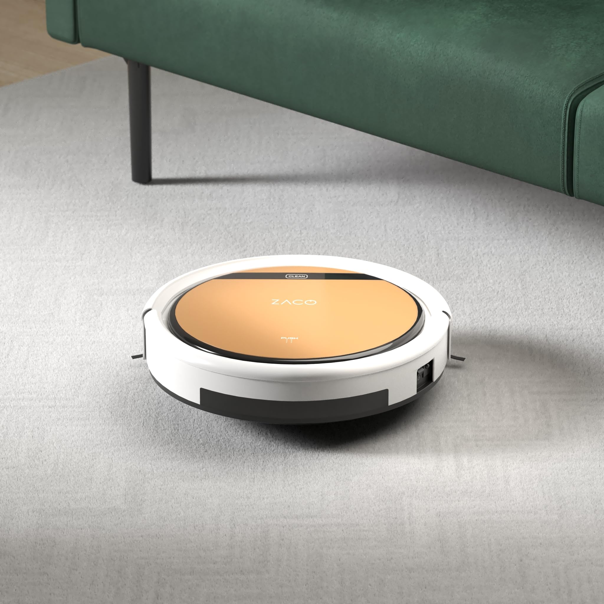 ZACO Robot aspirador y fregasuelos V5x con WiFi, Alexa, Google, App, Aspiradora y fregadora 2en1 para suelos duros, madera, parquet y alfombras, Robots aspiradores para perros y pelos de mascotas
