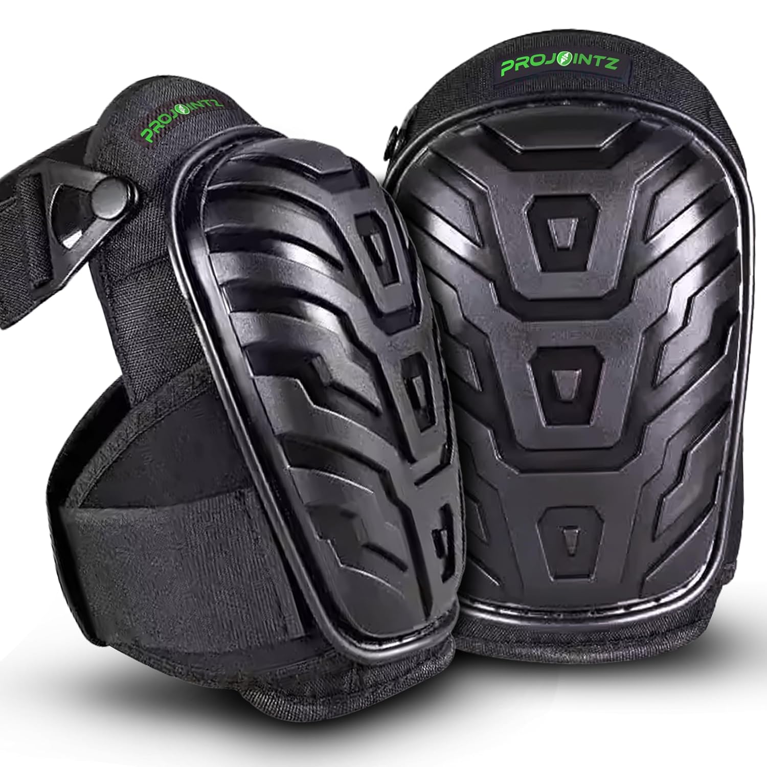 Gel Knee Pads for Work – Heavy Duty Construction Knee Pads With Foam Cushioning - Adjustable, Comfortable Fit For Flooring, Roofing, Gardening