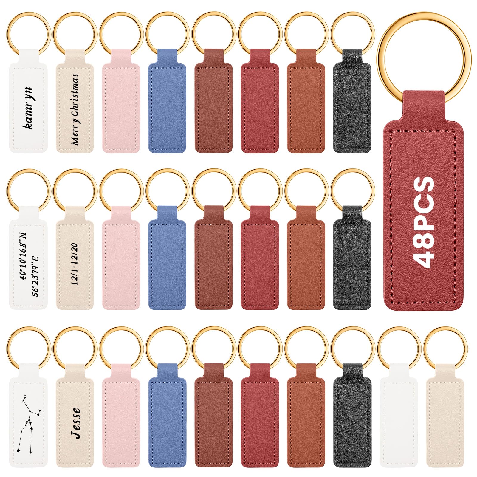 Leather Keychains Blank