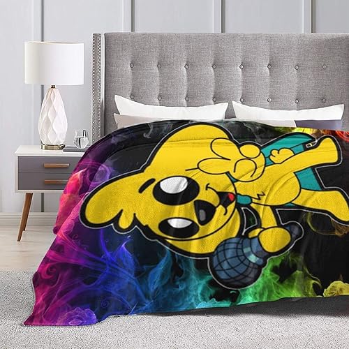 Miniatura 5 de Manta ultrasuave de microdibujos animados, manta de franela súper suave, cálida y ligera para todas las estaciones, 80 x 60 pulgadas