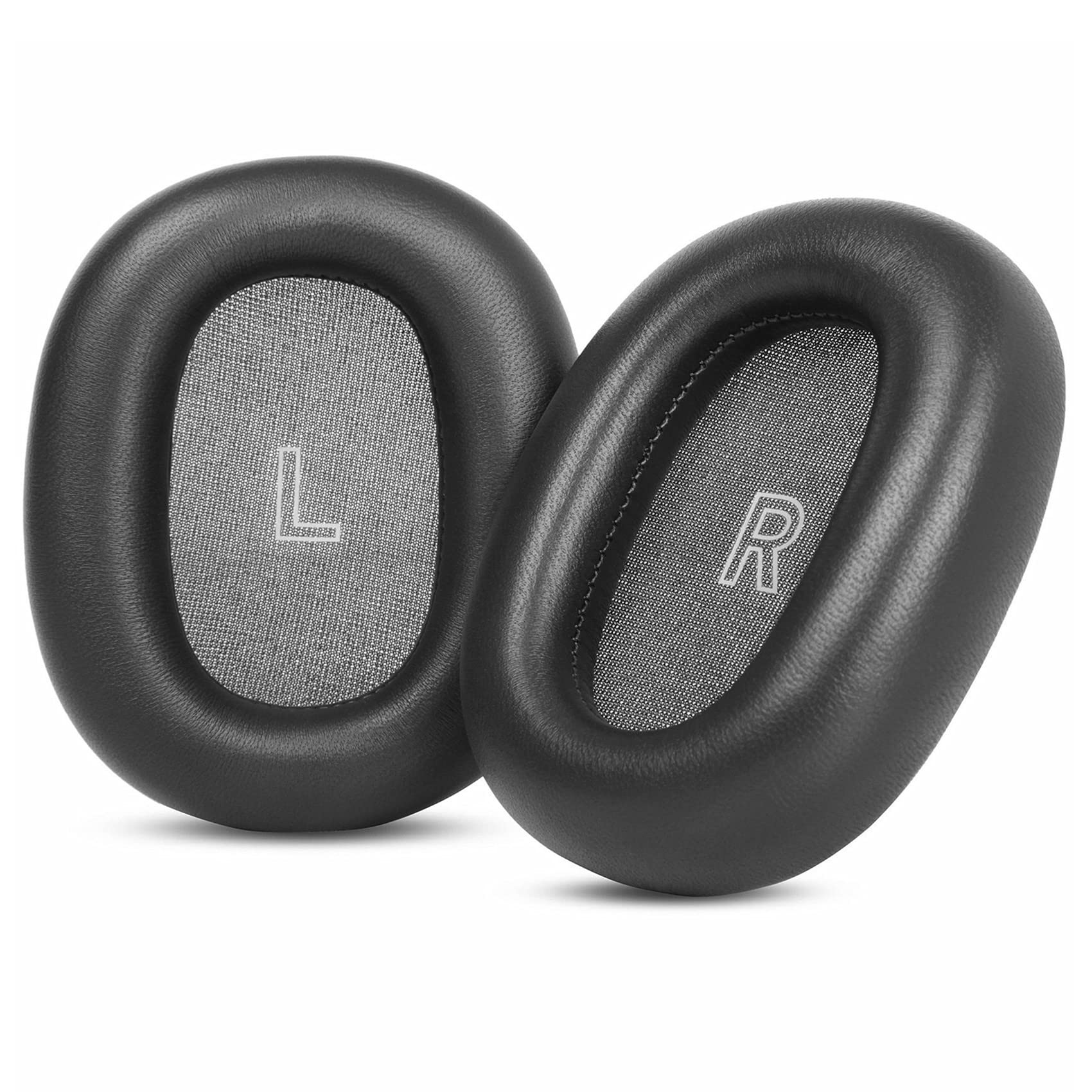 Almohadillas de repuesto compatibles con auriculares Bang & Olufsen B&O Beoplay H95 de espuma viscoelástica de piel de oveja, color negro