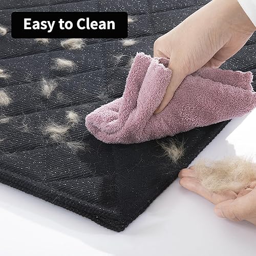 Miniatura 5 de HOMBYS Alfombrilla para jaula de perro a prueba de mordidas, 18 x 29 pulgadas, almohadilla indestructible para masticadores agresivos, duradera y