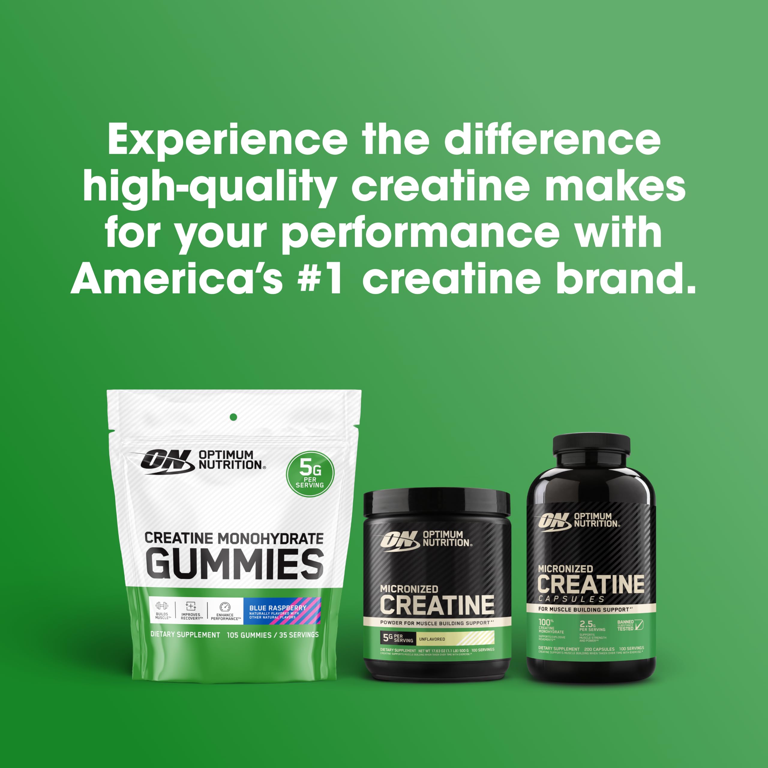 Optimum Nutrition Creatine Monohydrate Powder, Unflavored, 240 Servings — Amazon image 13