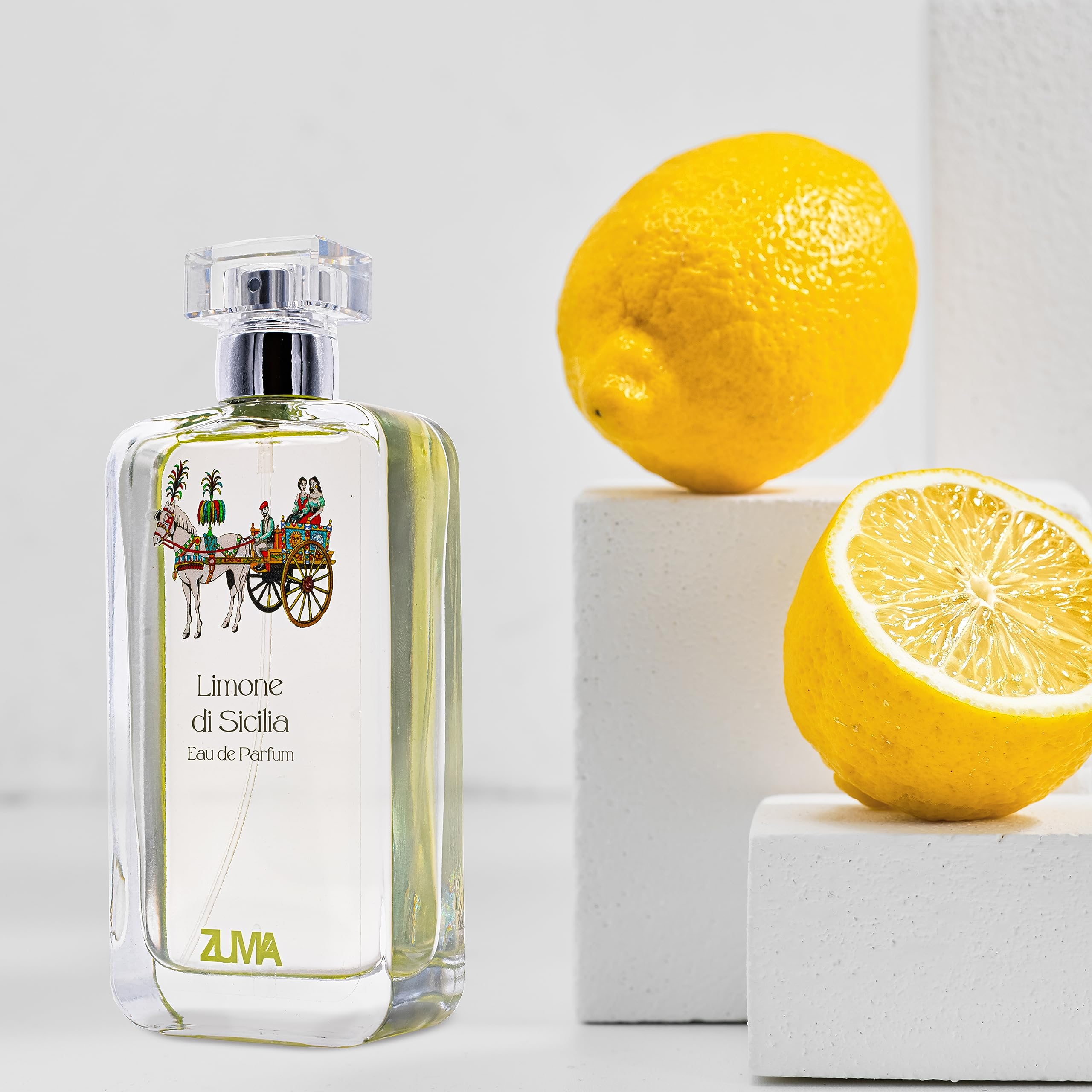 Profumi Zuma - Profumo Uomo al Limone di Sicilia - Eau de Parfum Uomo Fragranza Agrumata Spray - Made in Italy (Limone di Sicilia 100 ml)