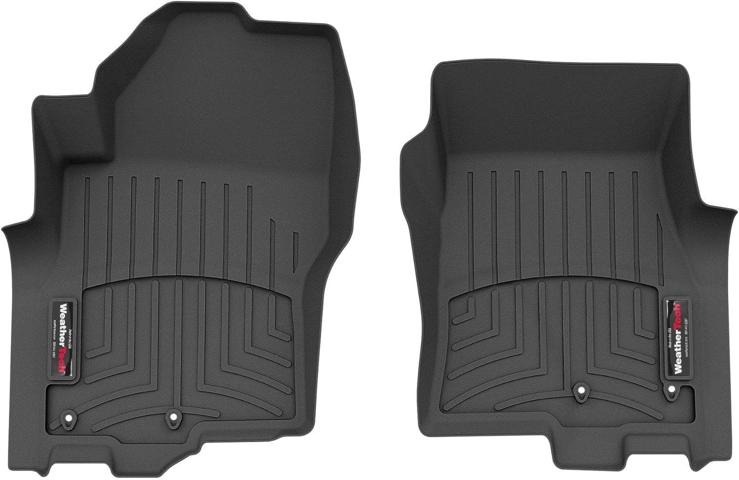 WeatherTech Custom Fit FloorLiners for Nissan Frontier, Frontier, Frontier - 1st Row (4417051), Black