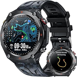 GPS Montre Connectée Homme avec Boussole: 1,45