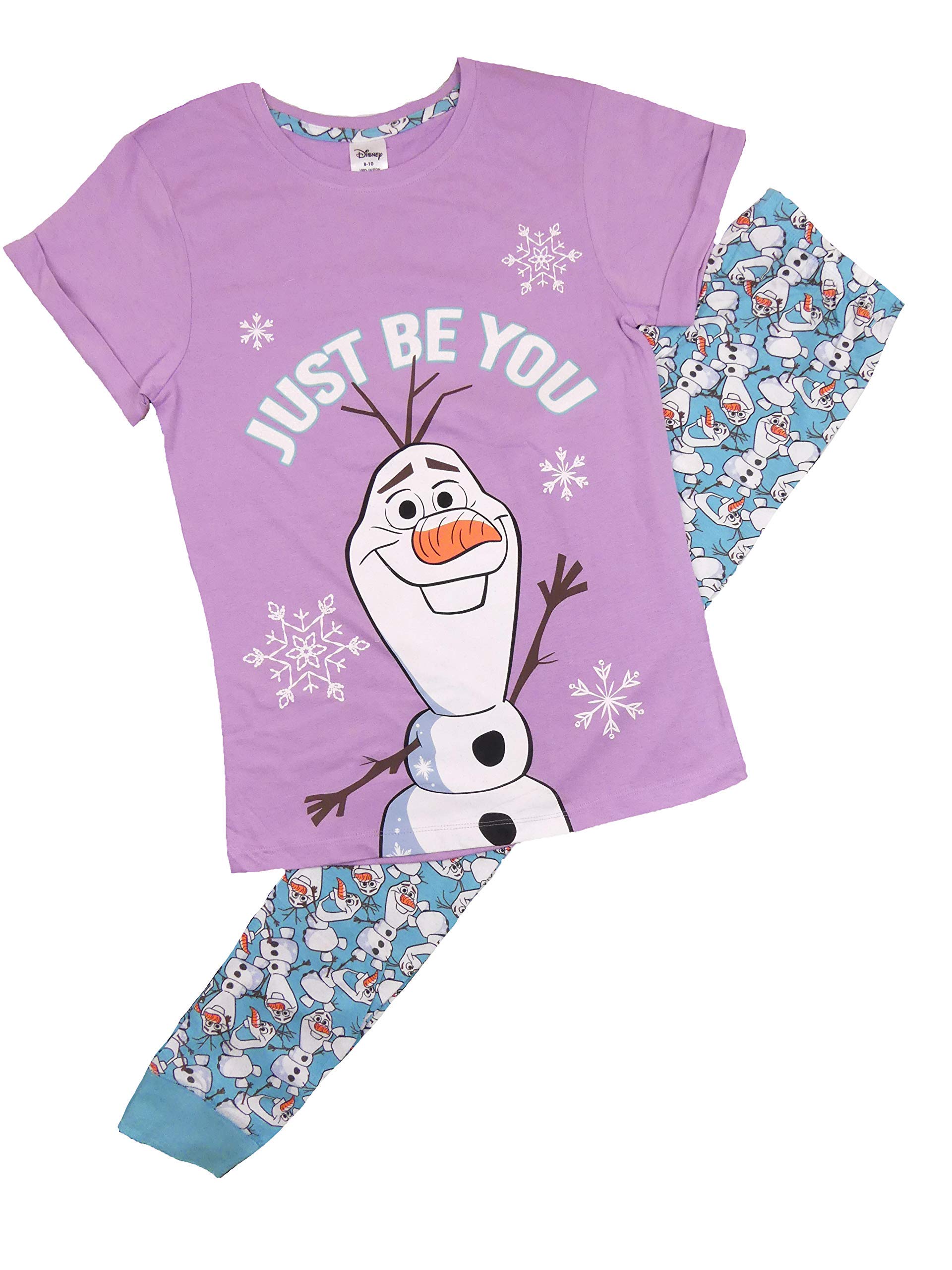 Tdp Women's Purple Character Pyjamas Official Licensed Product Sizes From 8-22 (8-10, Frozen Olaf)