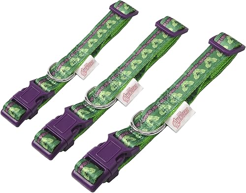 Miniatura 6 de Marvel Comics The Hulk Dog Collar, grande verde y morado  Collar para perro con licencia oficial de Marvel The Incredible Hulk  Collar grande para
