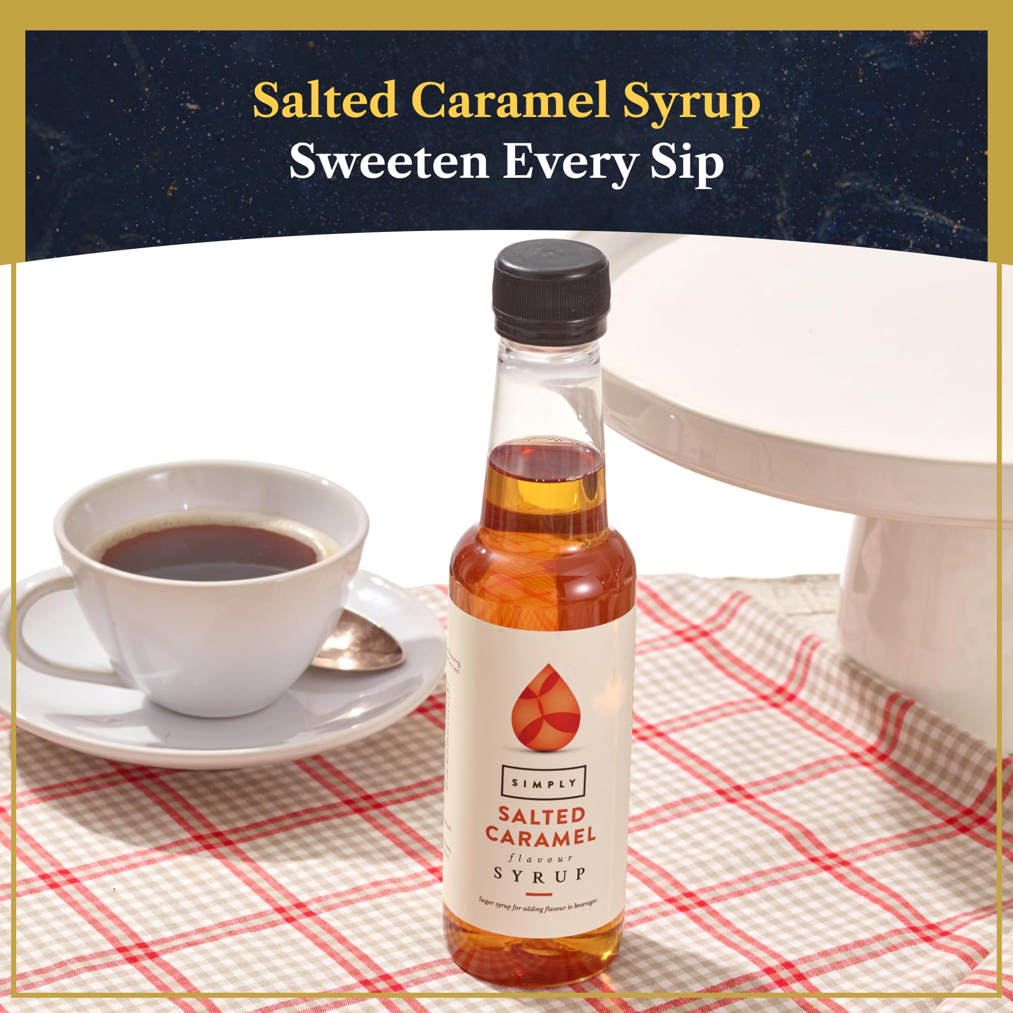 Edmond & Charles Gourmet Coffee & Chocolate Gift Hamper | Luxury Box with Edmonds Signature Blend Ground Coffee, Salted Caramel Syrup, Biscuits, Cake & Chocolates | Hampers Presents for Women & Men - 4