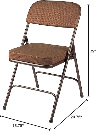 Miniatura 13 de OEF Furnishings Serie OEF3200 - Sillas plegables de tela de alta calidad, resistentes, de grado industrial, asiento ultra acolchado de 2 pulgadas,