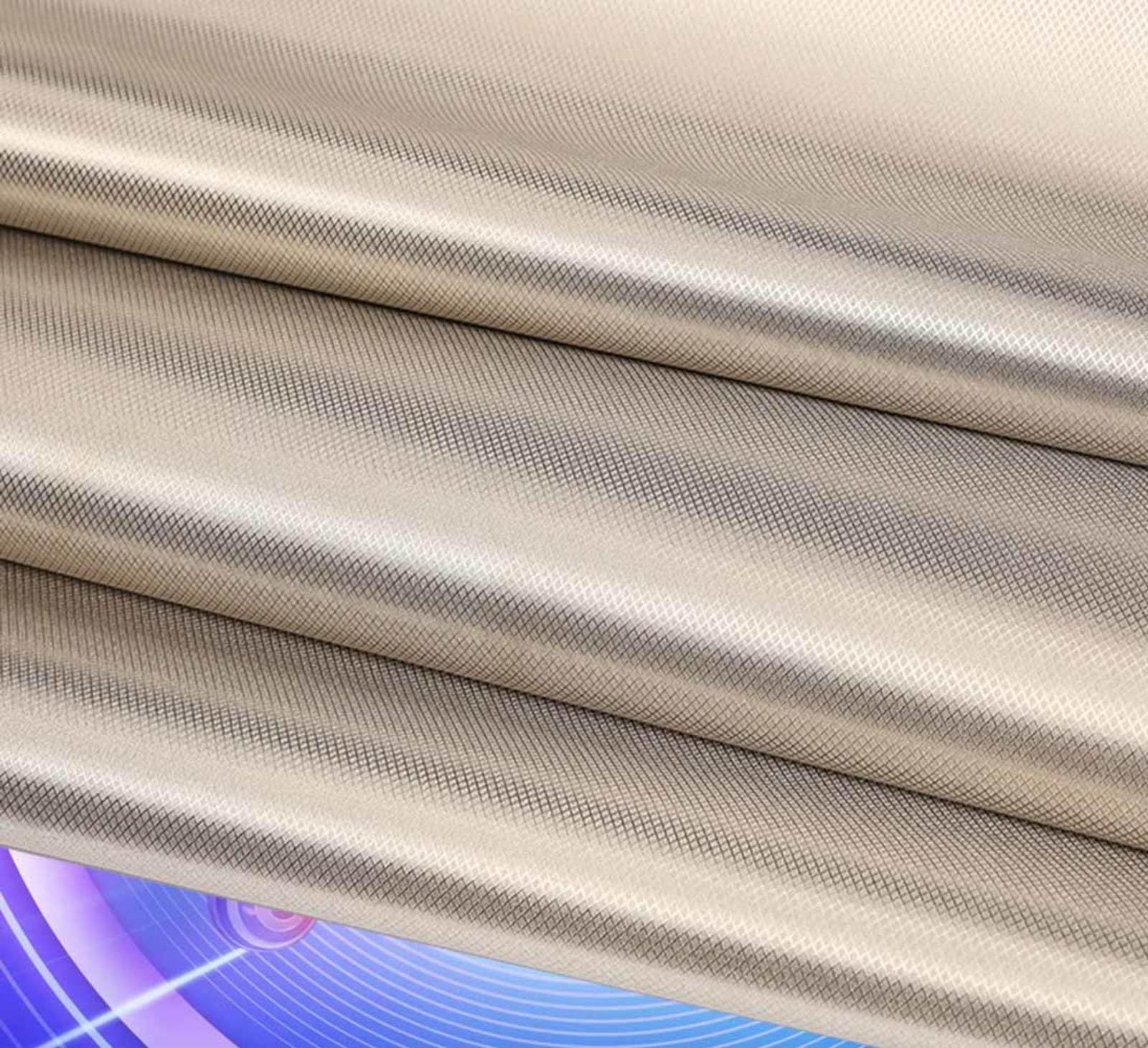 Faraday Tkanina RF Materiał Wojskowy Materiał RFID Ochrona EMF Faraday Antystatyczna Blokada Wifi Elektromagnetyczna Anty-Promieniowanie, Srebrny-5x1,1m