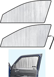 Side Window Front Seat Reflective Sunshade Custom Fit for 2007 2008 2009 2010 2011 2012 2013 2014 2015 2016 2017 Jeep Patriot SUV, Sport, Latitude, Limited, High Altitude (Set of 2)