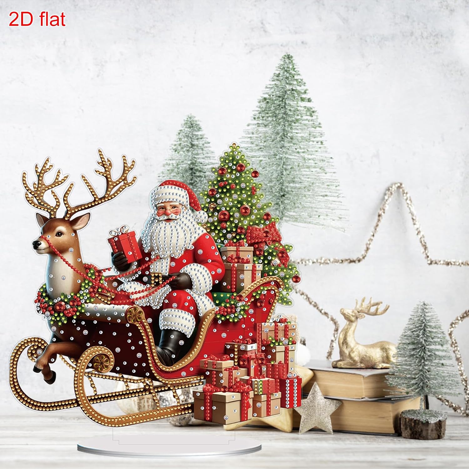 2D Flat Christmas Print DIY Diamond Painting Kit (LB359) image 2
