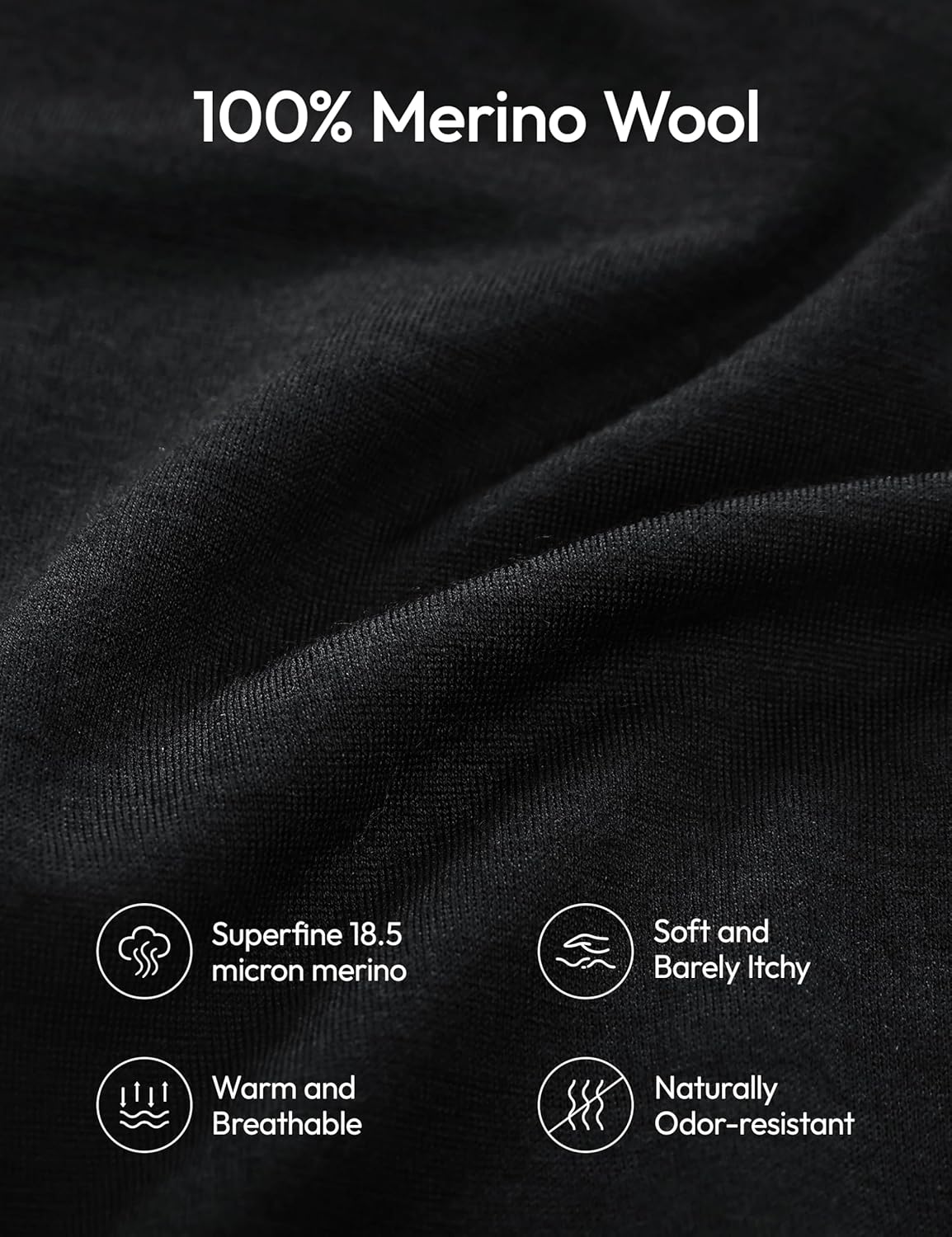 Womens 190 Merino Wool Base Layer Shirt - Hiking Outdoor Casual Long Sleeve Thermal Underwear Soft Breathable Tops - Image 6