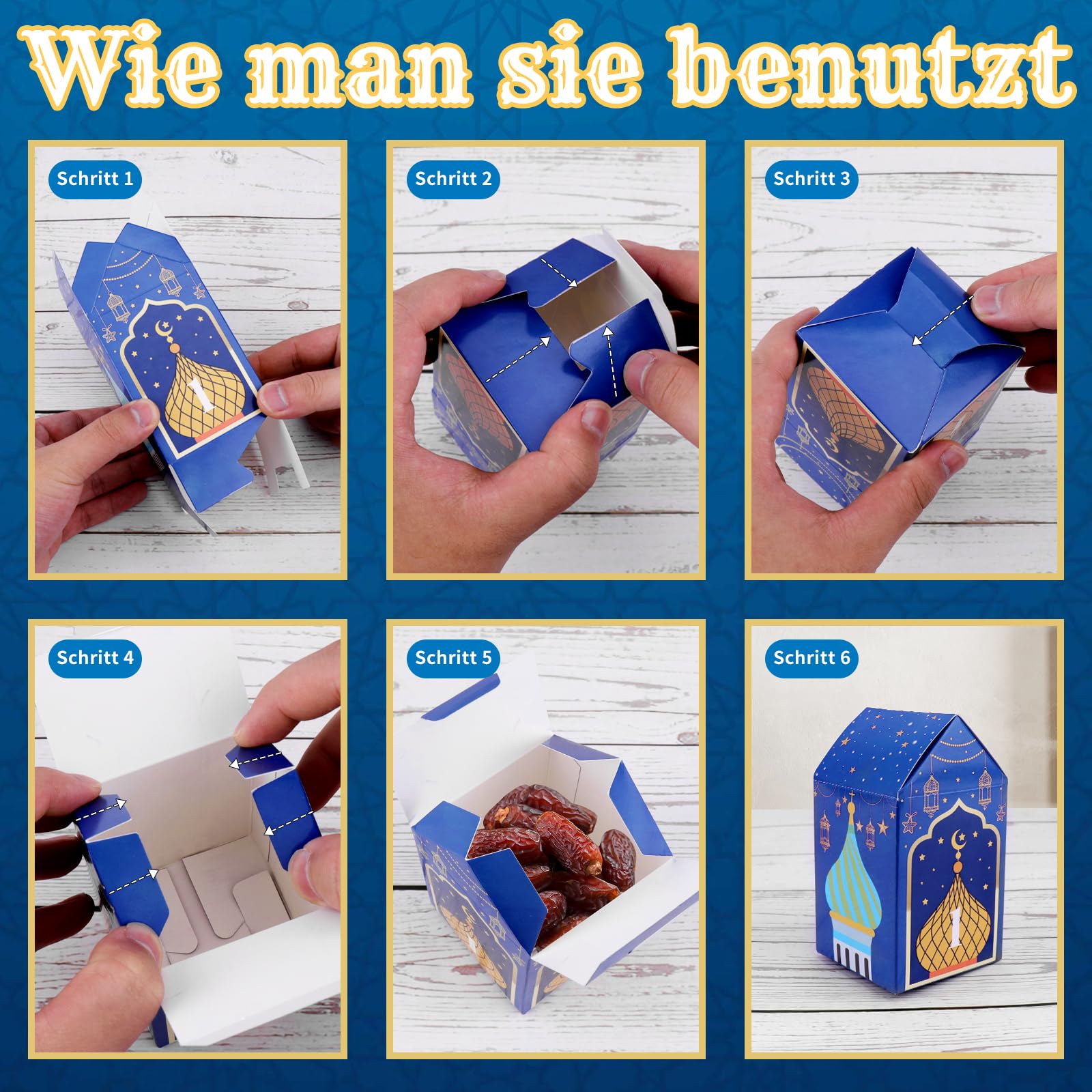 Qianduoduo Calendario Ramadan 30 Sacchetti In Tessuto, 2 Misure, Con Mollette E Corda, Riutilizzabile, Decorazioni Per Conto Alla Rovescia - 2