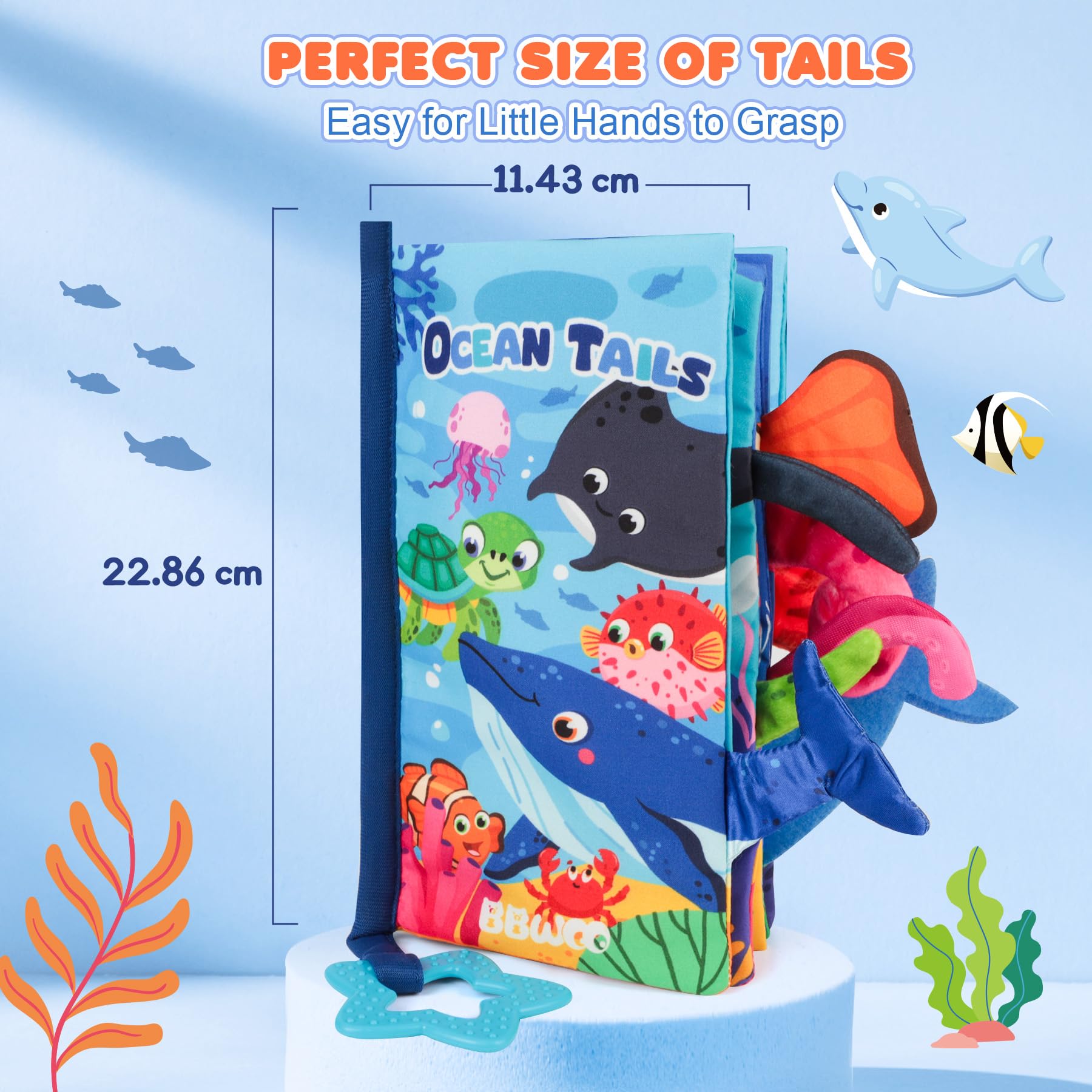 BBWOO Baby Books 0-6 Months, Sensory Toys for Babies Touch & Feel Tummy Time Books Baby Gifts for 0 3 4 6 Months Boys Girls - Image 2
