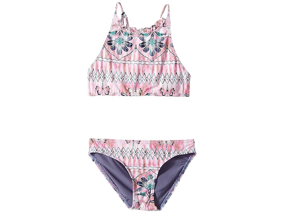 

O'Neill Kids Starlis High Neck Halter Top Set (Big Kids) (Multi) Girl's Swimwear Sets