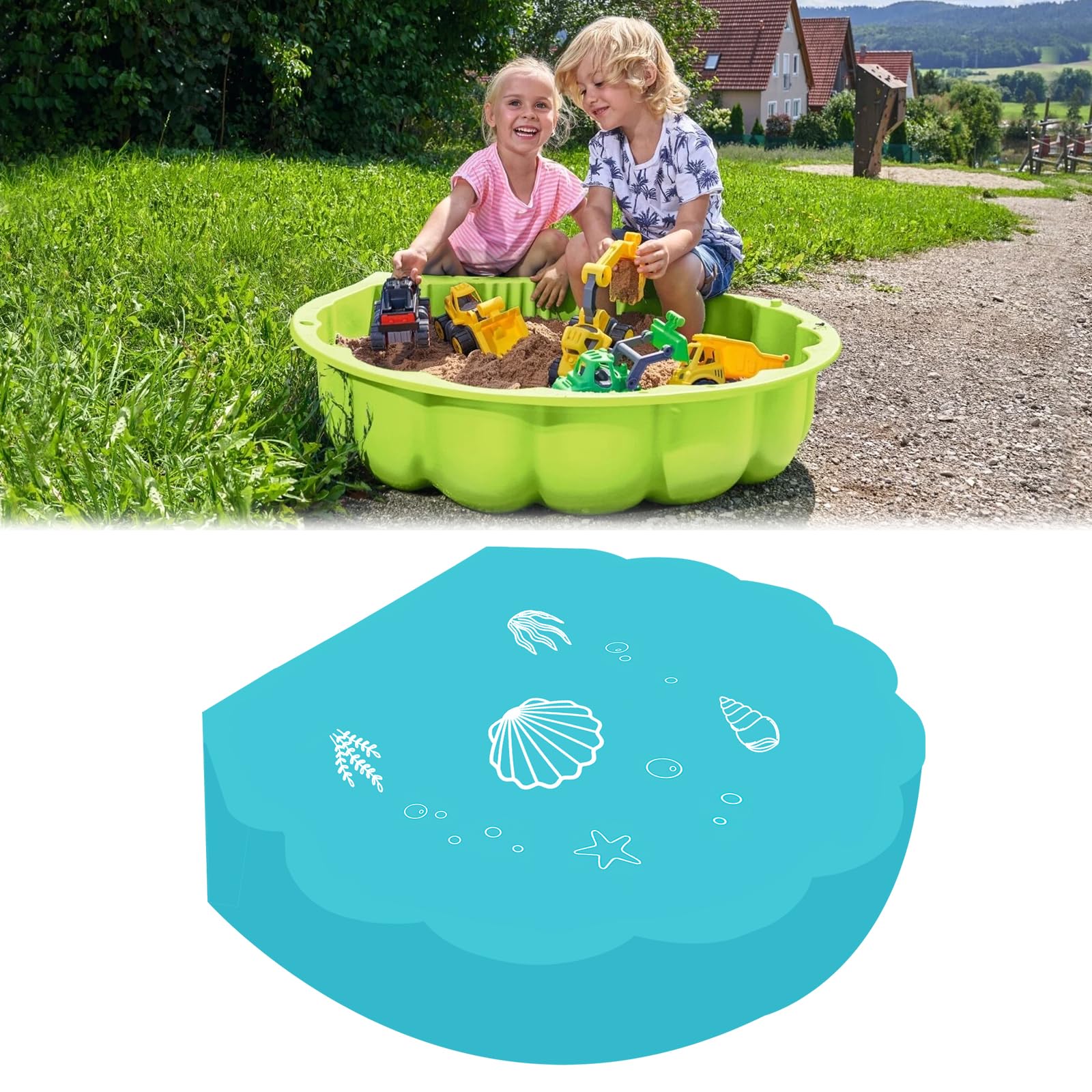 Housse De Protection En Forme De Coquillage, Ronde, 100 X 15