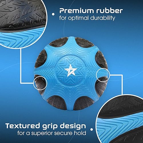 Miniatura 3 de Yes4All Balón medicinal con agarre de doble textura, pelota medicinal pesada para entrenamientos, entrenamiento de equilibrio, fuerza central,