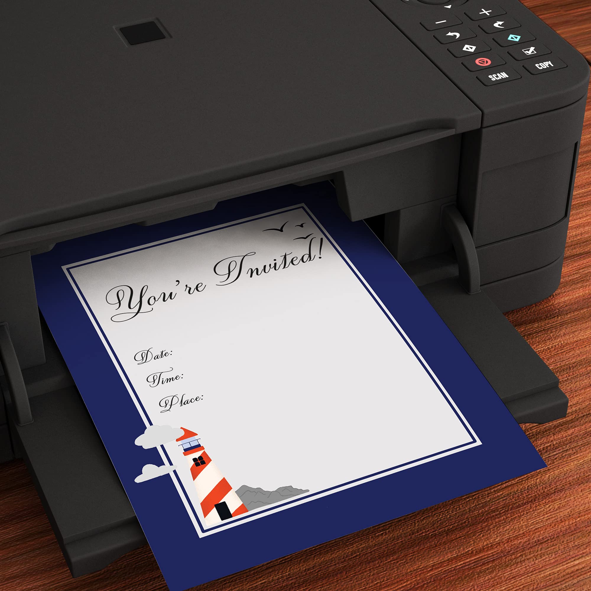 Nautical Stationery Paper - 80 Sheets - Image 3