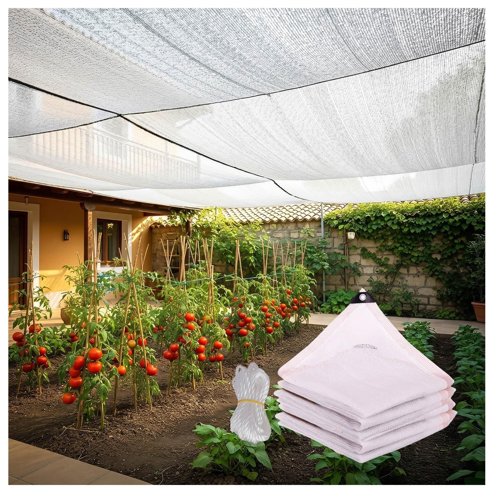 Toile d'ombrage 70% anti-UV pour créer un coin de fraîcheur sur votre pergola