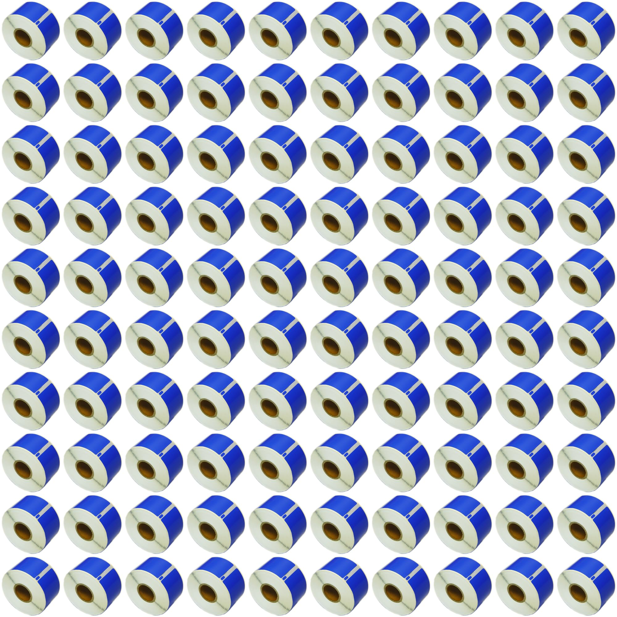 Pack of 100 Dymo 99012 Compatible Roll Labels - Blue