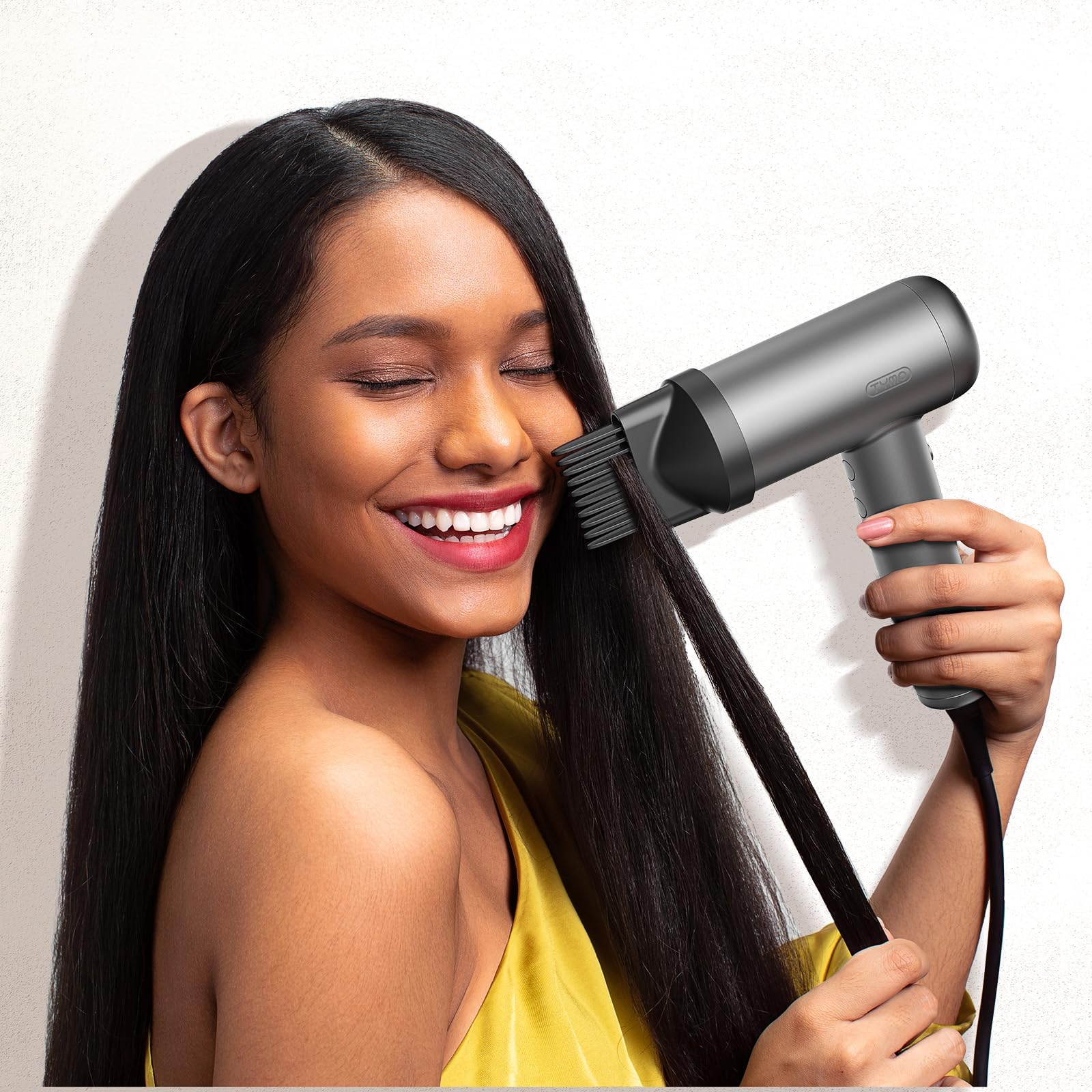 TYMO Pettine per capelli compatibile solo con asciugacapelli TYMO AIRHYPE Lite, ugello magnetico per districare, allungare i capelli testurizzati e styling efficiente
