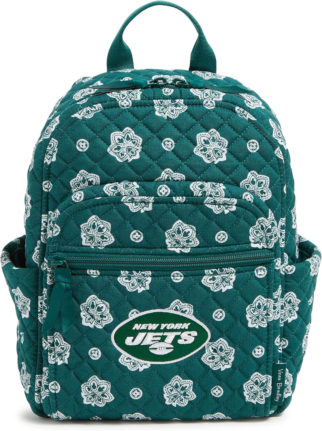 Vera Bradley Women's Cotton Nfl Small Backpack (Multiple Teams Available), Sanfrancisco49ersondarkred/Yellowbandana, One Size