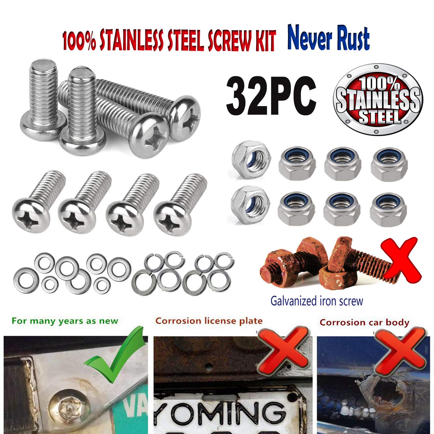 ZXFOOG Rubber Trailer License Plate BracketTrailer/Truck License Plate