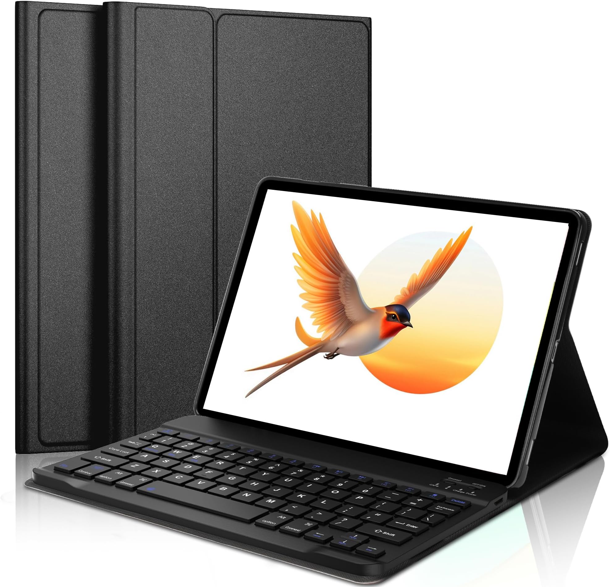 Galaxy Tab S10 FE / S9 FE / S9 / S8 / S7 10.9" Case with Keyboard 2023/2022/2020, Detachable Multi-use, Magnetic Bluetooth Keyboard, Slim Smart Protective Folio Cover Samsung Galaxy Tab S9 11", Black
