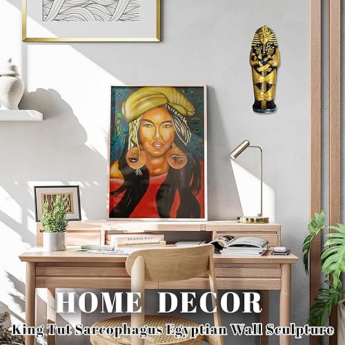 Miniatura 8 de TUT - Soporte de incienso egipcio para palos, soporte para incienso TUT, quemador de aroma egipcio coleccionable, iconos King TUT del antiguo